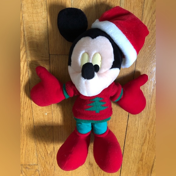 Vintage Applause Christmas Mickey With Hat & Sweater - Picture 3 of 7